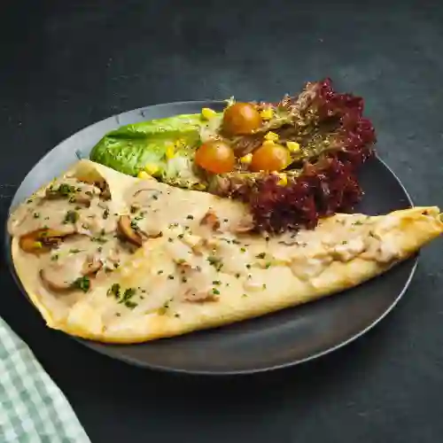 Crepe de Carne Champiñones y Tocineta