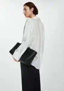 Camisa Zaro Blanco Talla M Mujer Mango