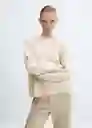 Jersey Marina Crudo Talla XL Mujer Mango