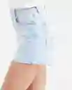 Short Claro Femenino Azul Cristalino Claro Talla 8 Chevignon