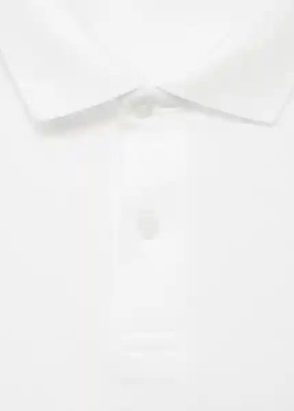 Camiseta Polo Rea Blanco Talla M Hombre Mango
