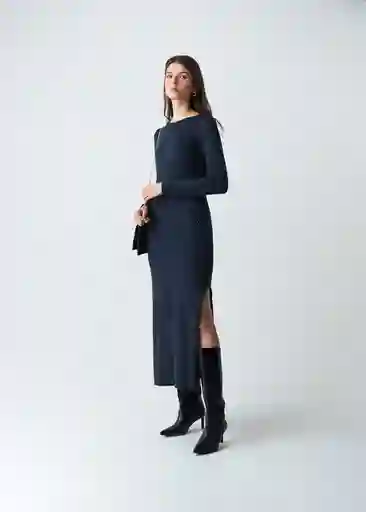 Vestido Azul Pacífico Talla S Mujer 473G086 Naf Naf