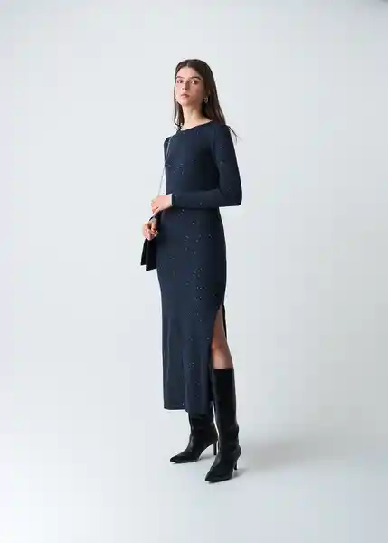 Vestido Azul Pacífico Talla S Mujer 473G086 Naf Naf