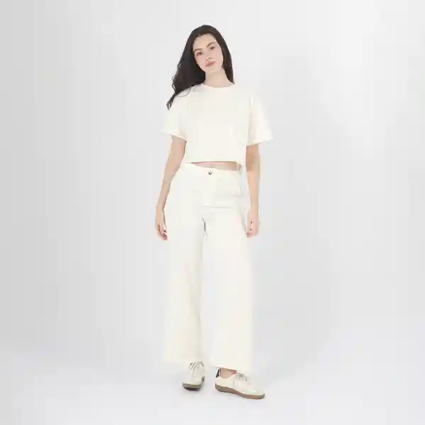 Cuello Redondo Manga Corta Blanco Talla XS 720120