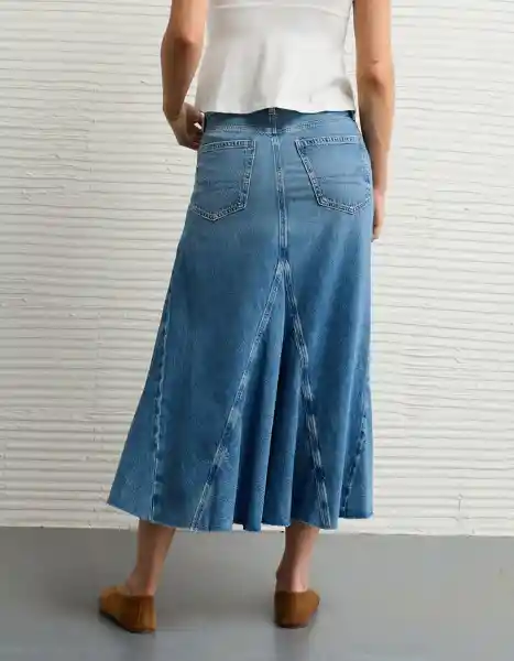 Falda Mujer Azul Talla 2 5154936 American Eagle