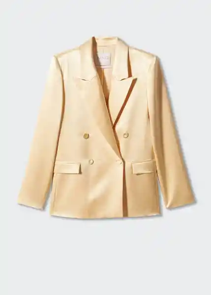 Blazer Americana Nico Vainilla Talla M Mujer Mango