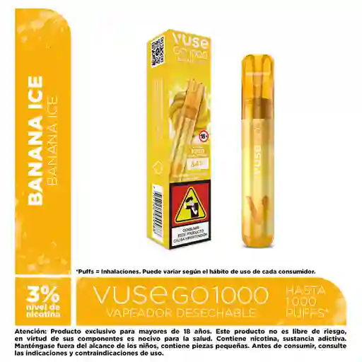 Vuse go Vapeador Banana Ice 1000