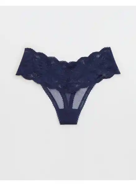 Panti Azul Oscuro Talla Medium Aerie American Eagle