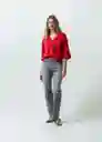 Camisa Mujer Rojo Gobelino Oscuro M 011G363 Naf Naf