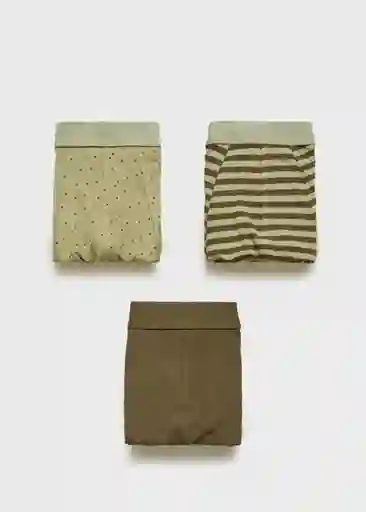 Pack Calzoncillo Trikhaki Khaki Talla S Hombre Mango