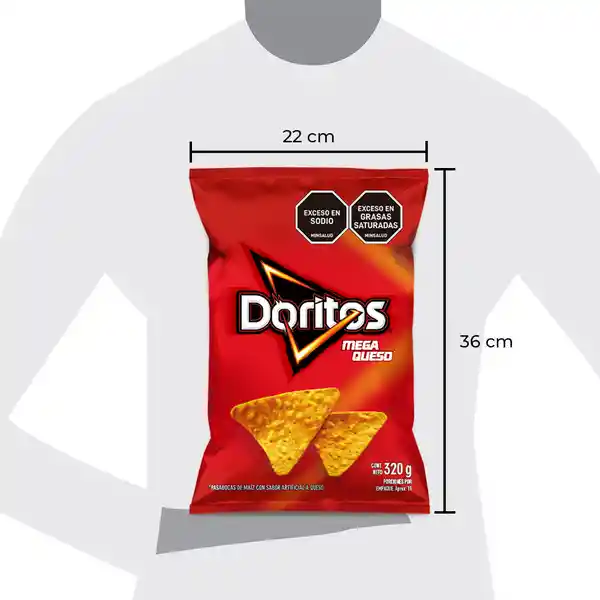 Doritos Snack Megaqueso 320g