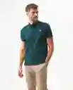 Camiseta Polo Muscle Verde Ponderosa Ultraoscuro L Chevignon