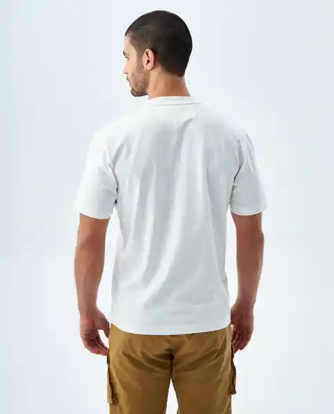 Camiseta Hombre Crudo Talla M 849F006 Americanino