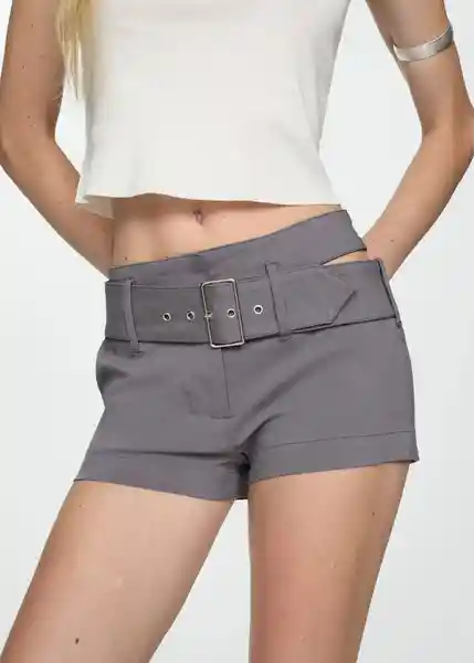 Short Cobi Gris Talla XS Mujer Mango