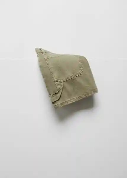 Falda Chino2 Khaki Talla 24 Mujer Mango