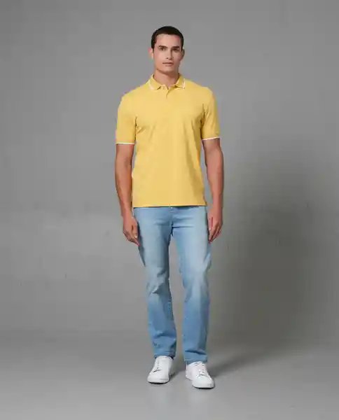 Camisa Tipo Polo Hombre Amarillo Talla L 190G001 Rifle