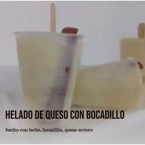 Helado de Queso con Bocadillo