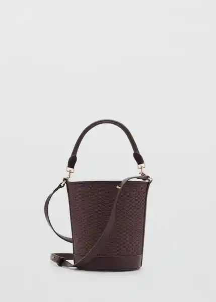 Bolso P Coin Chocolate Talla 99 Mujer Mango