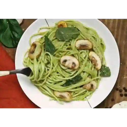 Spaghetti con Espinaca