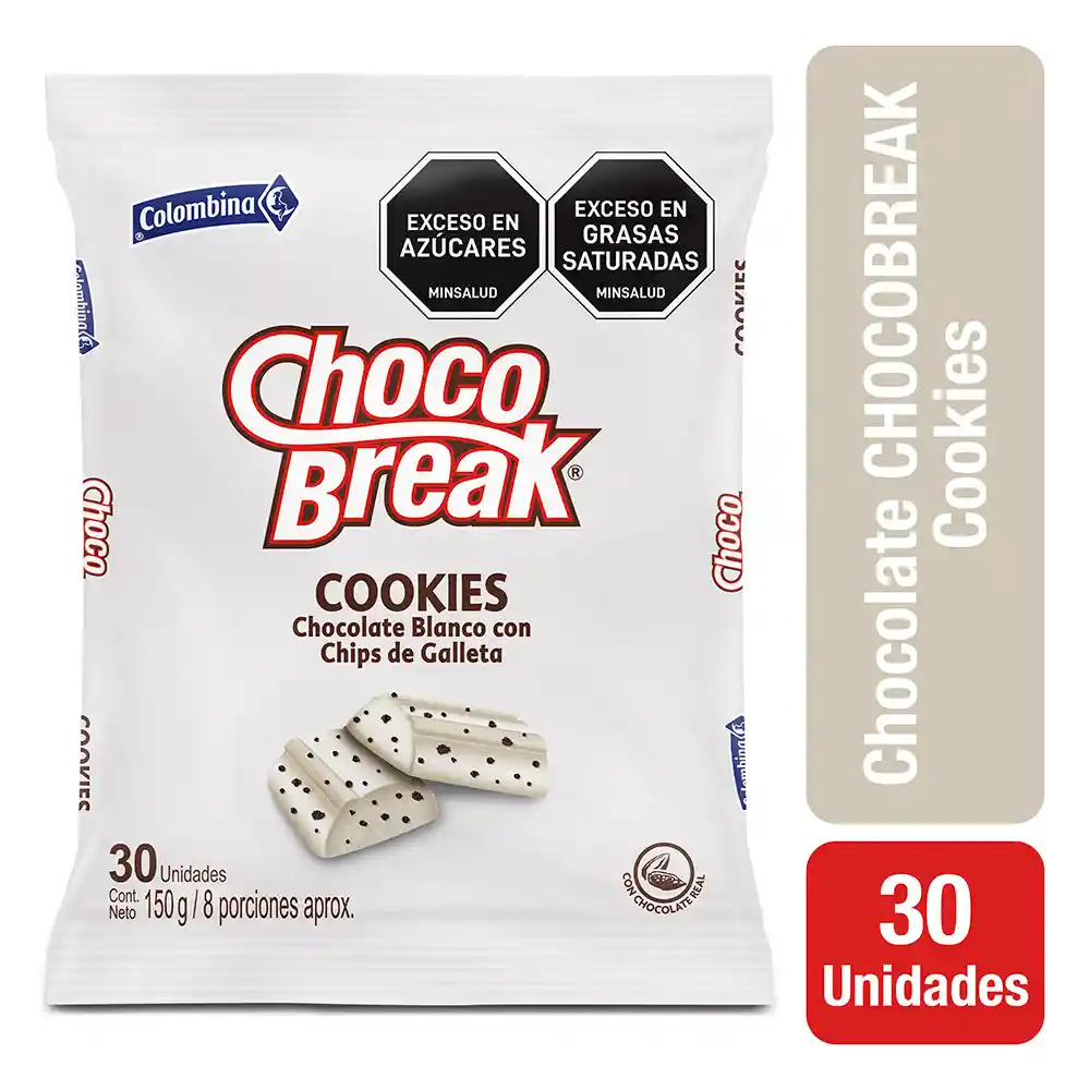 Chocobreak Cookies Bolsa por 30 uds