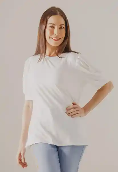 Camiseta Manga Corta Para Dama de Ivory Talla M