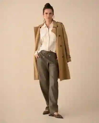 Pantalón Verde Selva Ultraoscuro Talla S 631G018 Esprit