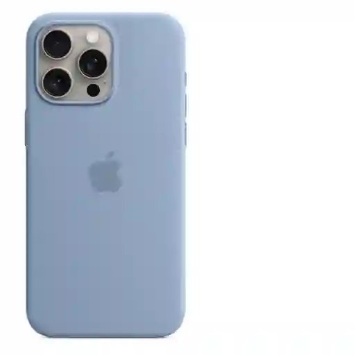 Apple Funda de Silicona Magsafe iPhone 15 Pro Max Azul Invierno