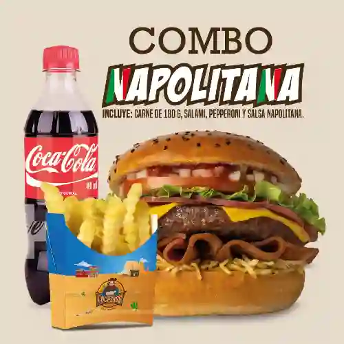 Combo Hamburguesa 180 G Napolitana