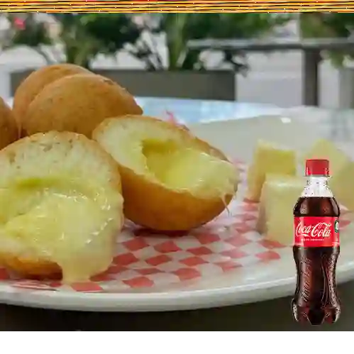 Combo buñuelos mozarella + coca cola
