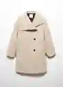 Abrigo Conguito Piedra Talla S Mujer Mango