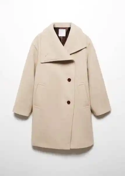Abrigo Conguito Piedra Talla S Mujer Mango