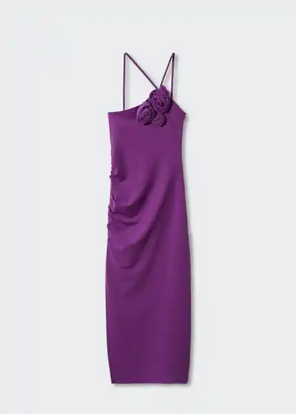 Vestido Lindsay Morado Talla XL Mujer Mango