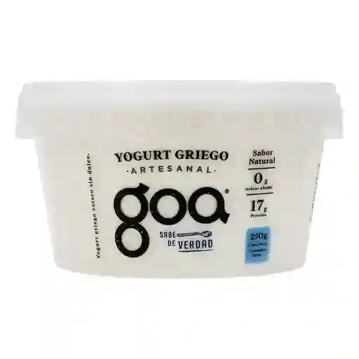Goa Yogurt Griego Artesanal Natural