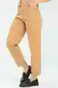 Pantalón Mom Cinco Bolsillos Color Beige Oscuro Talla 12 Ragged