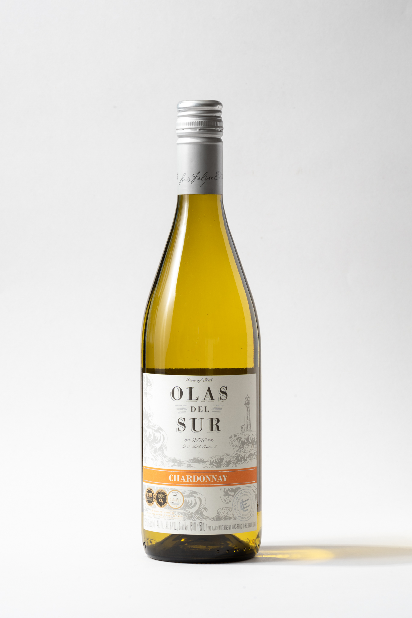 Olas del Sur Vino Blanco Chardonnay 750 ml