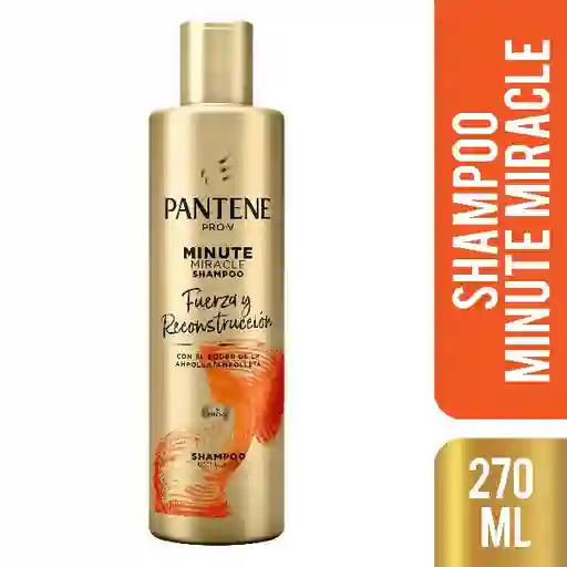 Pantene Shampoo Minute Miracle Fuerza y Reconstrucción