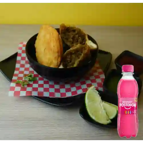 Combo Empanada Mexicana + Postobón Manzana 250 ml