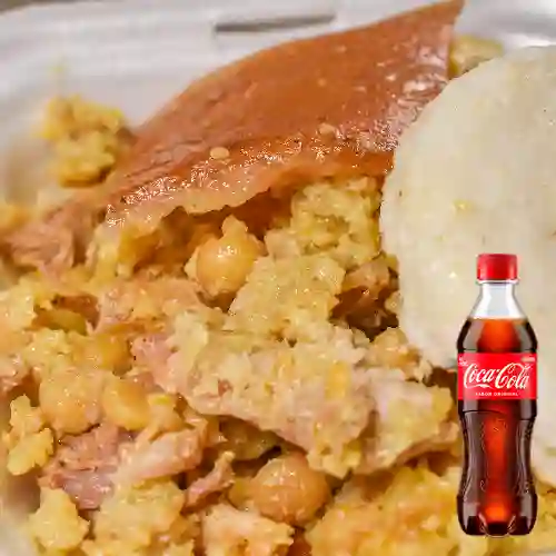 Combo Lechona Porción + Coca Cola Original 400 ml