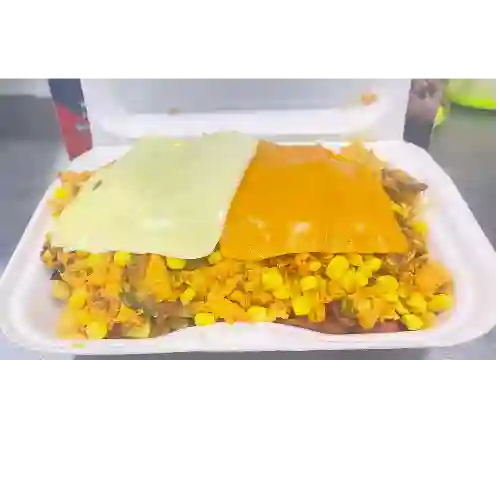 Salchipapa de la Casa