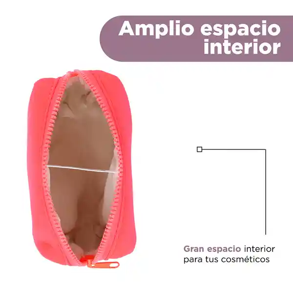Cosmetiquera Tela Tipo Esponja Coral Serie Miniso