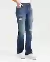 Jean High Rise Cosmo Heritage Femenino Azul Clásico 8 Chevignon