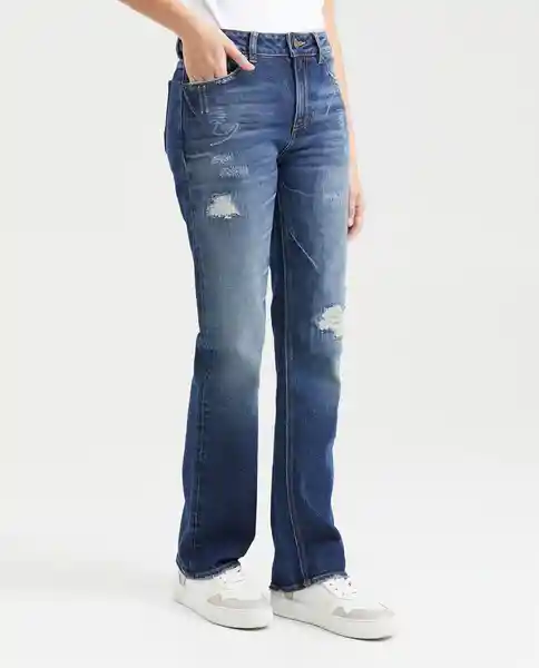 Jean High Rise Cosmo Heritage Femenino Azul Clásico 8 Chevignon