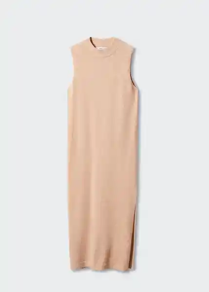 Vestido Port Camel Talla M Mujer Mango