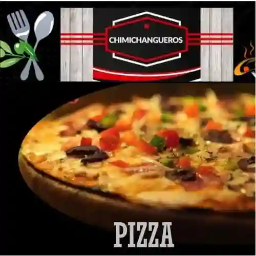 Pizza Pollo y Champiñones + Gaseosa