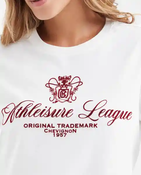 Camiseta Athleisure League Graphic Crudo Pristino T M Chevignon