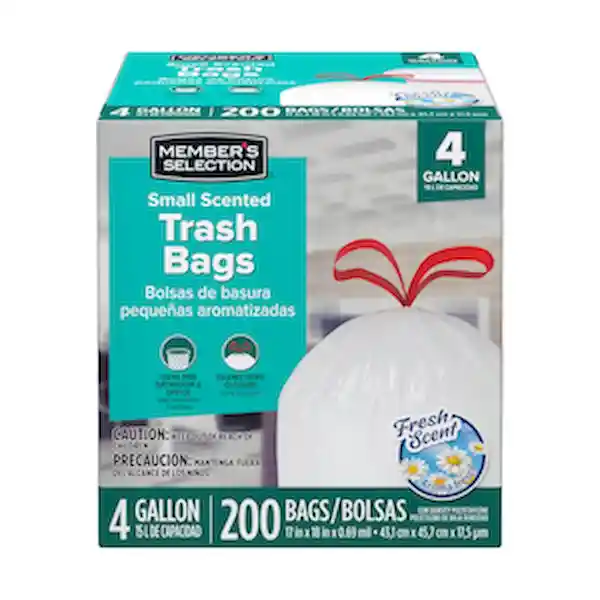 Member's Selection Bolsa Para Basura Con Cordón y Aroma