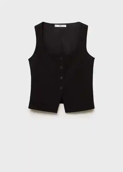 Chaleco Ava Negro Talla L Mujer Mango