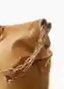 Bolso G Bruna Camel Talla 99 Mujer Mango