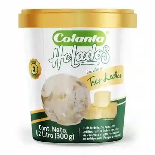 Helado Tres Leches Colanta x 0.5 L