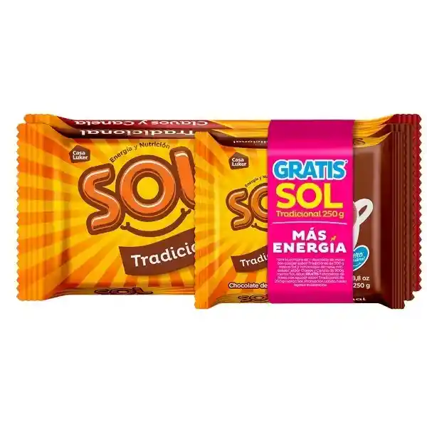 Sol Chocolate Tradicional + Chocolate Clavos y Canela